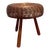 Vintage Tony Paul Attrib Wicker Tripod Stool For Sale