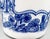 1970's Set of 3 Belgian Blue and White Milk Glass Apothecary Jars With Transferware Equestrian Scenes – Victorian / English Country For Sale - Image 12 of 12