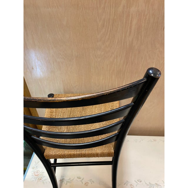 1960s Scandinavian Ladder-Back Dining Chairs, Woven Rope, Set of 4 For Sale - Image 11 of 13