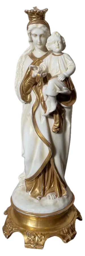 Antique Italian Porcelain Statue, 1850s