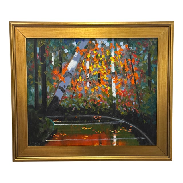 Autumn River Post Impressionist Oil Painting For Sale