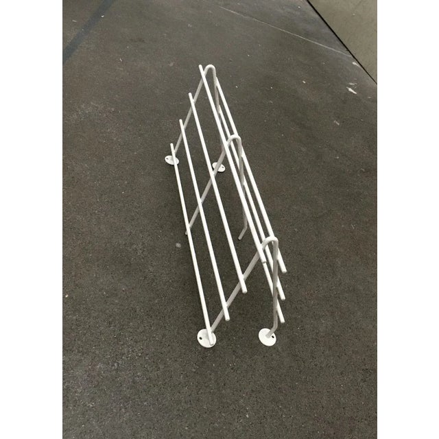 Mid-Century Modern Minimalist Coat Metal Rack, 1960s For Sale - Image 9 of 18