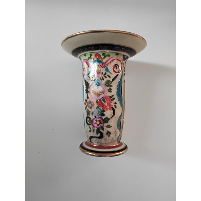 1920s Porcelain Trumpet Shaped Vase from Noritake, 1920s For Sale - Image 5 of 5