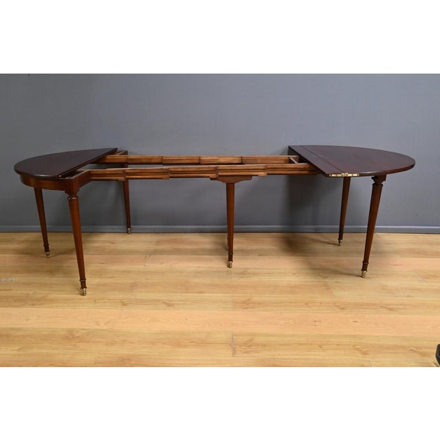 Mahogany Half-Moon Extending Table, Late 19th Century For Sale - Image 15 of 18