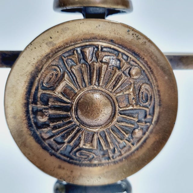 Brass Candleholder attributed to Gyula Szabó, 1970s For Sale - Image 13 of 14