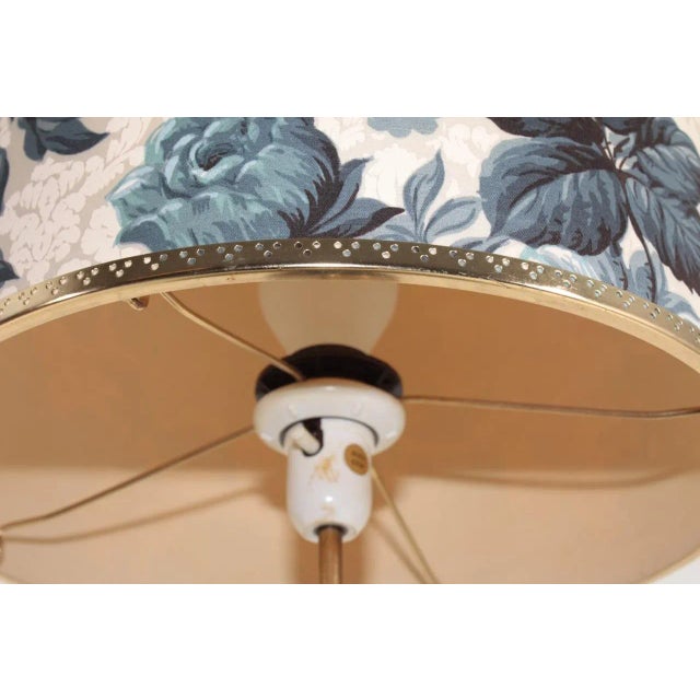 Swedish Brass and Patinated Leather Table Lamp, 1960s For Sale - Image 4 of 6