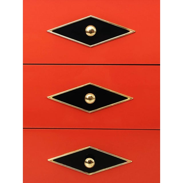 Neoclassical Lacquered Chests or Commodes - a Pair For Sale - Image 4 of 10