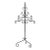 Monumental 13-Light Mexican Hand-Forged Wrought Iron Floor Candelabra – Spanish Colonial Hacienda Style, 65” Tall For Sale