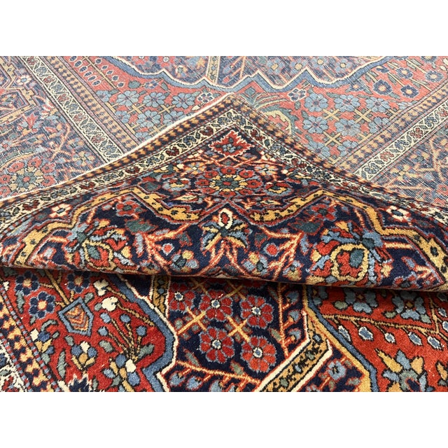 Textile Antique Persian Kashan Rug 4'4" X 7’2” For Sale - Image 7 of 7