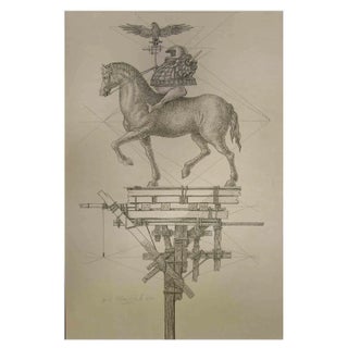 Leo Guida, Composition, Original Etching, 1970s For Sale