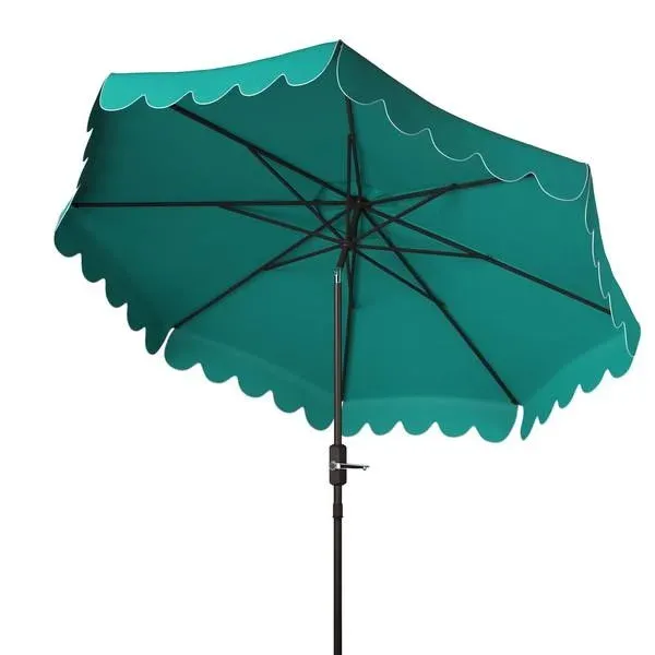 Sunline Ombrellone Da Patio 9ft – A Manovella, Inclinabile 60°, Palo Alluminio, Stecche In Fibra Di Vetro, Colore Mattone