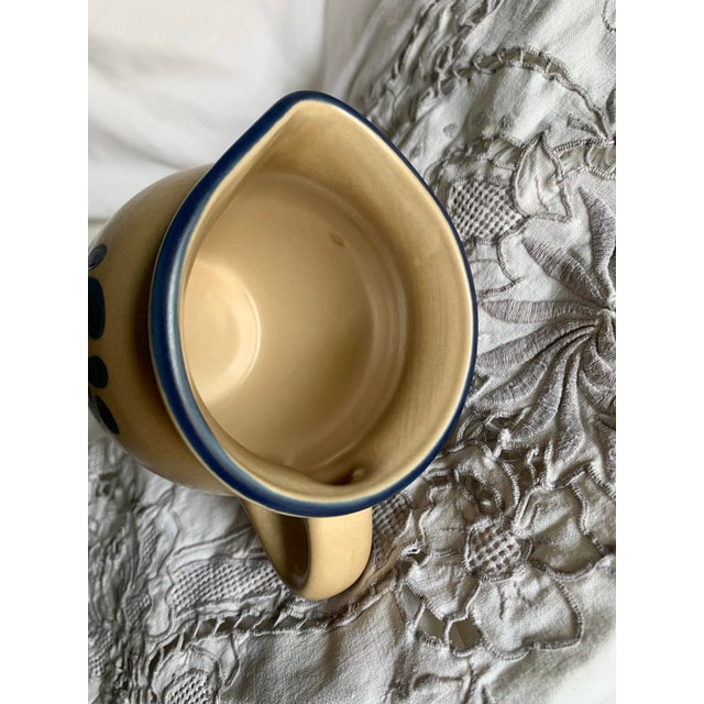 Vintage Folk Art by Pfaltzgraff Creamer Yorktown Pattern, Usa Made For Sale - Image 9 of 11