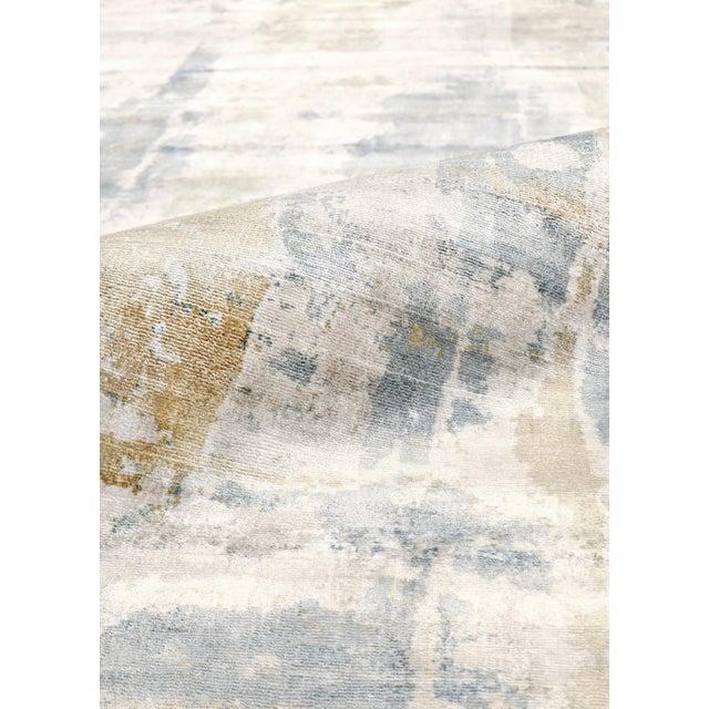 Pasargad Home Mirage Blue Area Rug- 6' 0" X 9' 0" For Sale - Image 4 of 6