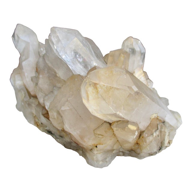 Natural Specimen Cluster of Rock Quartz Crystals For Sale