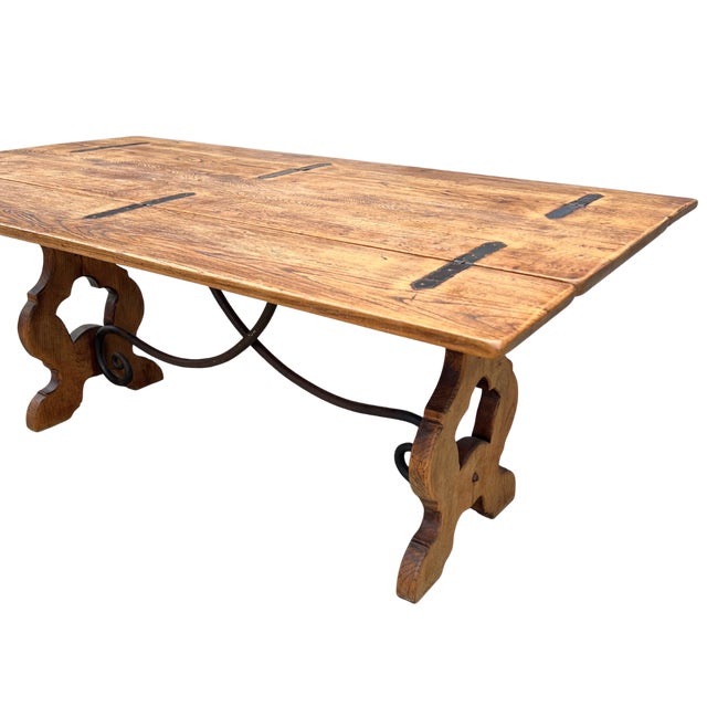 19th Century Spanish Baroque Oak Flip Top Table For Sale - Image 11 of 11
