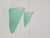 Vintage Triangular Conical Wall Sconces in Green Frosted Glass, 1990s, Set of 2 For Sale - Image 15 of 15
