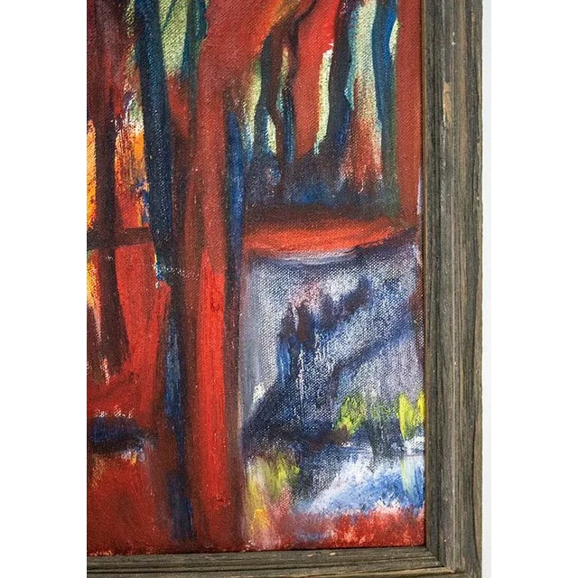 Abstract Figurative Oil Painting New Mexico Artist - Vibrant Colors For Sale - Image 4 of 7