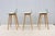 Danish Modern Iskos-Berlin for Muuto Fiber Bar Stools Oak Wood Base - Set of 3 For Sale - Image 11 of 18