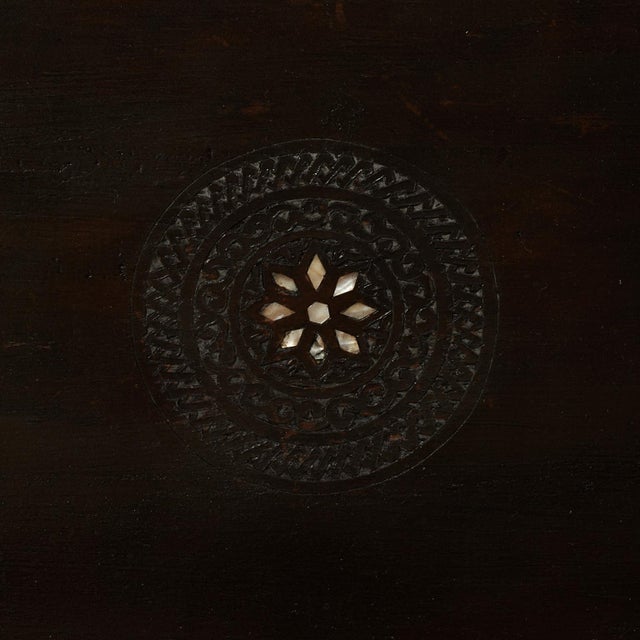 Pair of Antique Anglo Indian Carved and Inlaid Chairs For Sale - Image 16 of 16