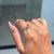 Not Yet Made - Made To Order 14k Gold Modern Toi Et Moi Natural Multi Sapphire Open Bypass Ring Size 8 For Sale - Image 5 of 14
