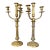 Early 20th Century Brass Pair of Candelabras For Sale