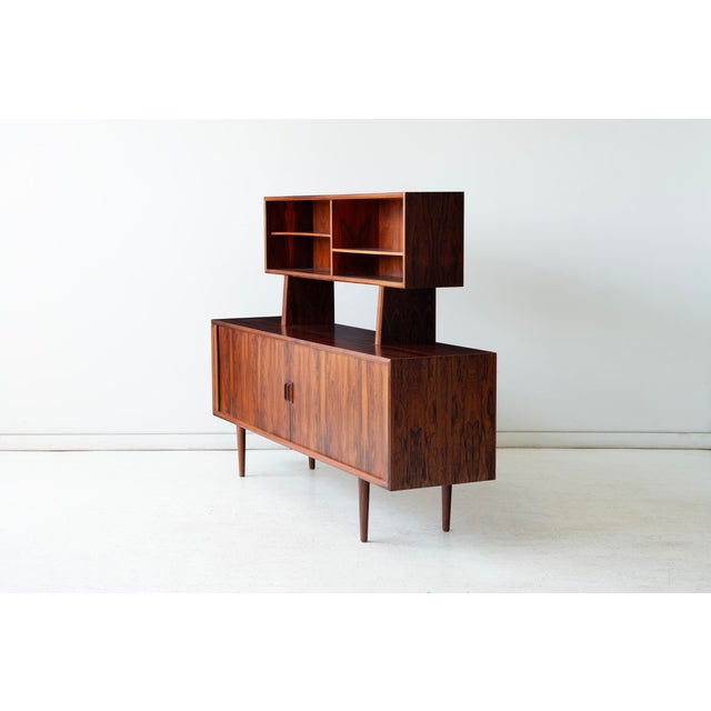 Red Danish Rosewood Credenza by Svend Aage Larsen for Faarup Mobelfabrik For Sale - Image 8 of 12
