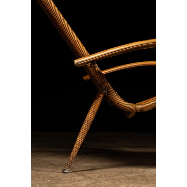Vintage Wicker and Rattan Chaise Lounge by Pier 1 For Sale - Image 12 of 12