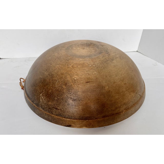 Wood Antique Late 1800s Turned Wood Mixing Dough Bowl For Sale - Image 7 of 12