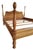 Vintage Oakwood Interiors Traditional Solid Oak Cannonball Four Poster Bed For Sale In San Diego - Image 6 of 14