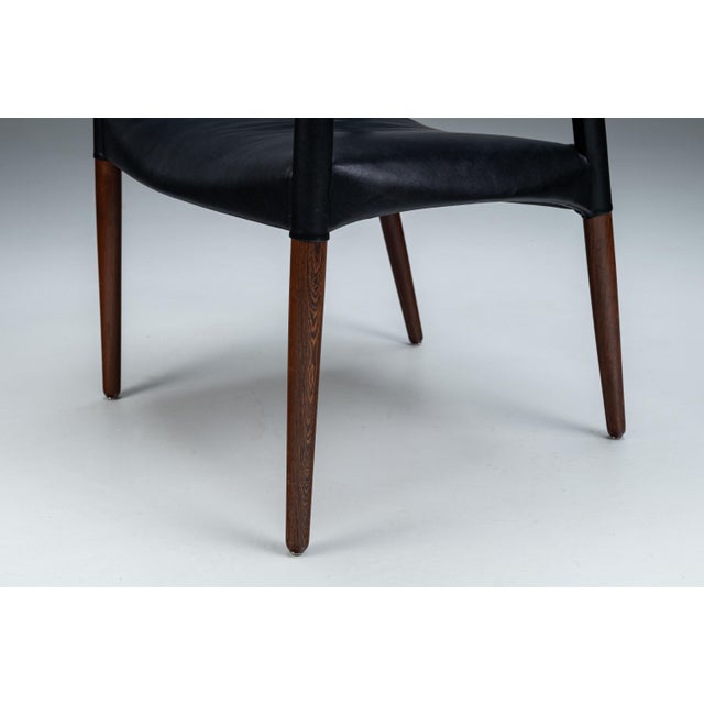 Mid-Century Armchair by Ejnar Larsen & Aksel Bender Madsen for Willy Beck For Sale - Image 10 of 11