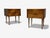 Wood Edmond J Spence, Swedish Modern, Maple, Rare Wave Nightstands, 1950s, A Pair For Sale - Image 7 of 17