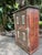 1920s Vintage Hand-Carved Red Armoire | Rustic Farmhouse Storage Wardrobe Cabinet 70 For Sale - Image 5 of 6