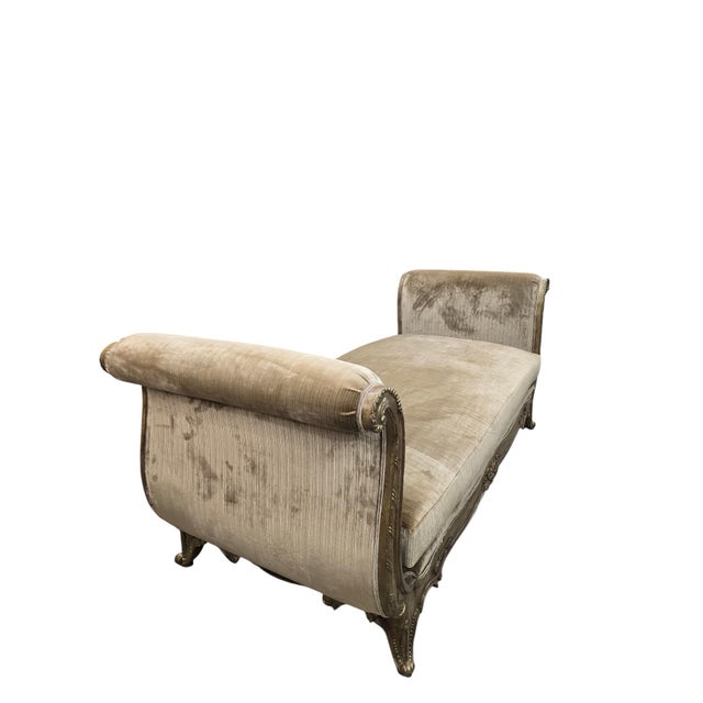 Vintage Marge Carson French Louis XV Style Daybed Newly Reupholstered, Attrbiuted For Sale - Image 11 of 12