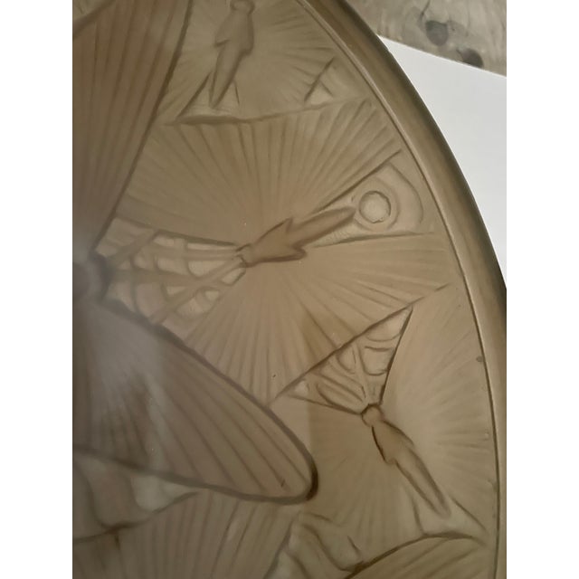 Molded Glass Butterfly Bowl, 1970s For Sale - Image 3 of 6