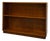 Vintage Mid-Century Streamline Moderne Low 2-Tier Wood Bookshelf. For Sale