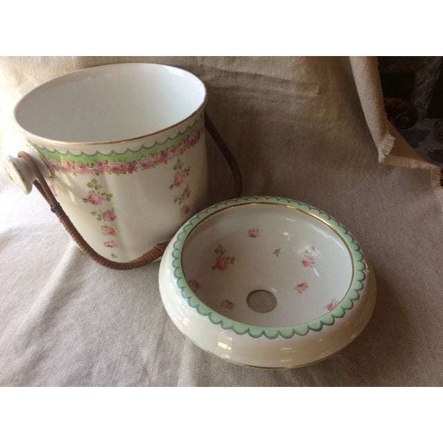 Wine Royal Doulton Edwardian Rose Garland Jardinere / Ice Bucket For Sale - Image 8 of 13