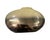 1980s Vintage Postmodern 1980s Gold and Green Ceramic Bean Pill Shaped Vase Art Deco For Sale - Image 5 of 7