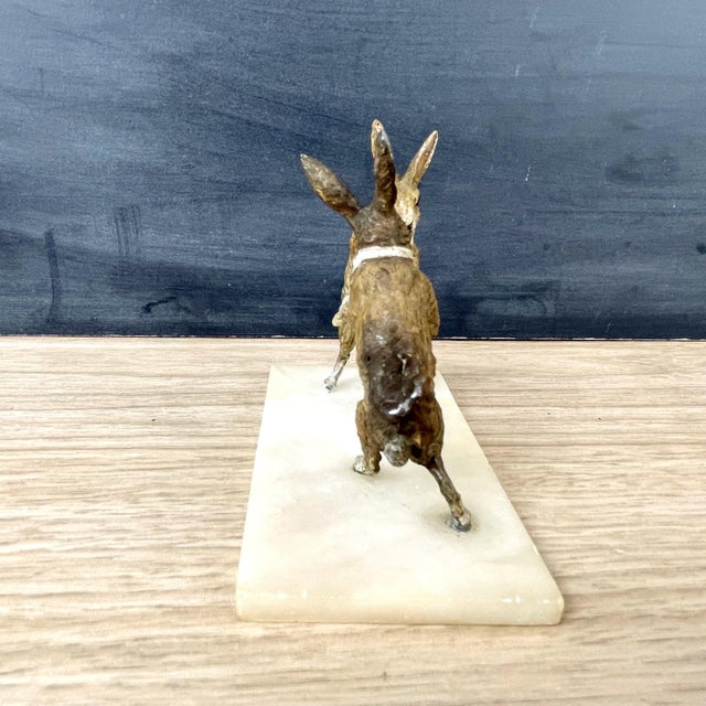 Late 19th Century Austrian or Vienna Cold Painted Bronze Boxing Rabbits ...