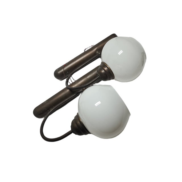 Vintage Art Deco Wall Lamps, Poland, 1950s, Set of 2 For Sale - Image 4 of 9