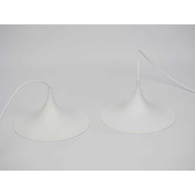 Fog & Mørup Vintage Semi Pendant Lamps by Bonderup and Thorup for Fog and Morup, 1968, Set of 2 For Sale - Image 4 of 9