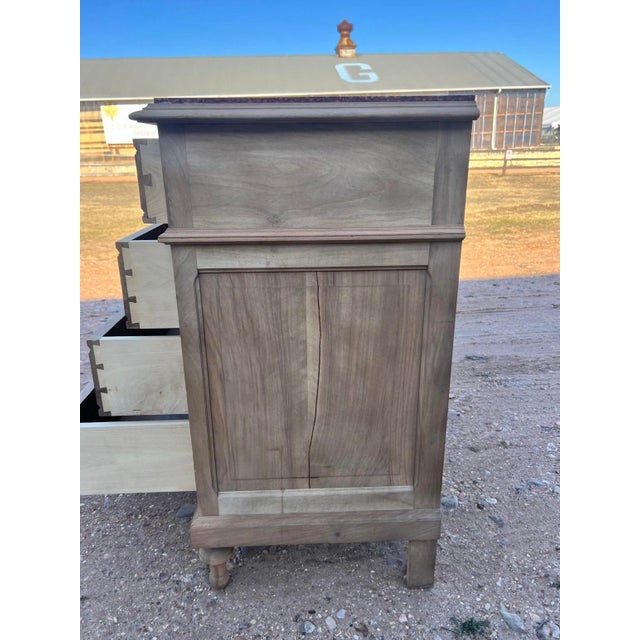 Tan 19th Century Louis XVI Marble Top Bleached Chest of Drawer / Commodes For Sale - Image 8 of 12