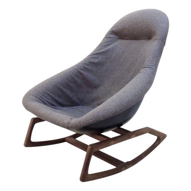 Gemini Rocking Chair by Walter S. Chenery for Lurashell, 1960s For Sale
