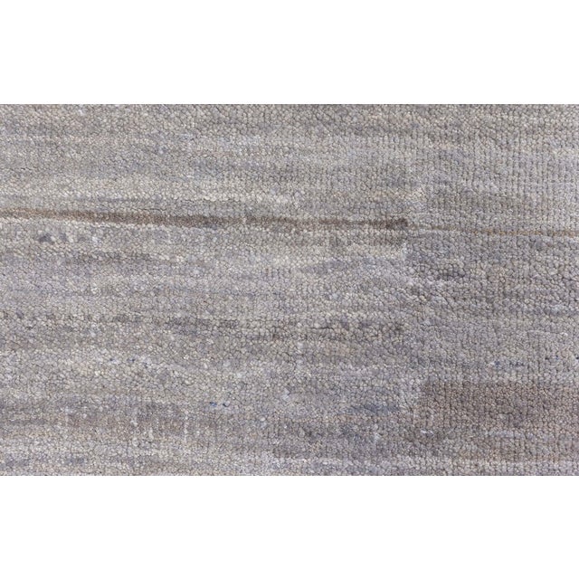 Modern Hand-Knotted Wool Rug in Solid Grey Tones by Doris Leslie Blau For Sale - Image 4 of 7