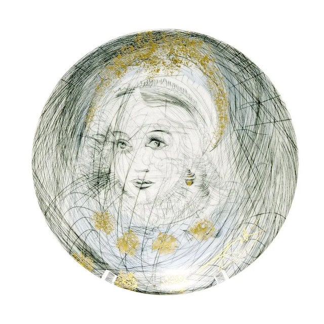 Gretchen de Faust Plate by Salvador Dali for Raynaud & Co., 1968 For Sale - Image 4 of 4