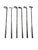 Marquis Waterford Crystal Golf Bag Holder W/ 6 Silver-Plated Golf Club Stirrers Made in Germany For Sale - Image 11 of 12