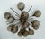 Italian sputnik flush mount with smoky Murano glass globes carefully hand blown with bubbles inside the glass using...