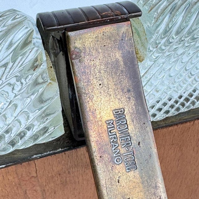 Large Torchon Glass Photo Frame attributed to Ercole Barovier for Barovier & Toso, 1938 For Sale - Image 15 of 16