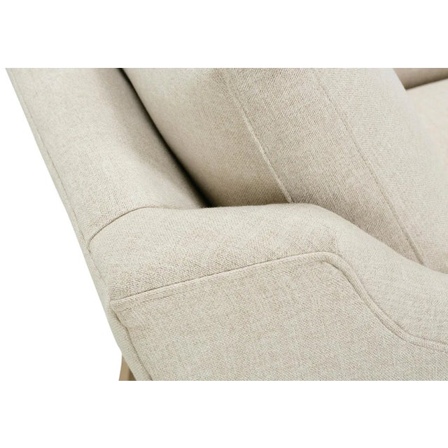 Not Yet Made - Made To Order Greta Chair, Cream Linen For Sale - Image 5 of 13