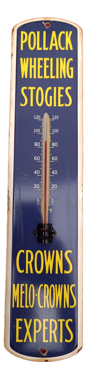 Pollack Vintage Style Thermometer Merchandise No Porcelain Souvenir Store
