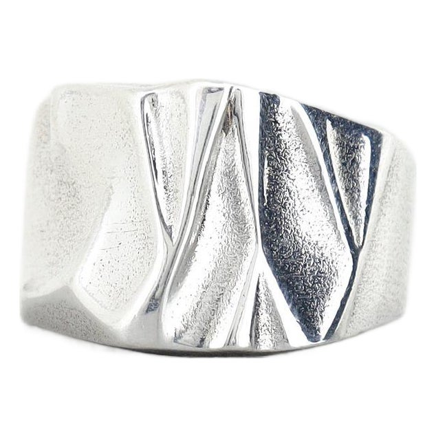 Vintage Lapponia Sterling Silver Modernist Ring For Sale